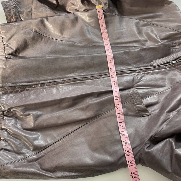 Vintage Jean-Paul Germain Leather Jacket Mens Bomber 40‎ Medium Y2K 1990s Coat - Picture 9 of 16